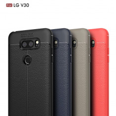 Husa / Bumper Antisoc model PIELE pentru Lg V30 foto