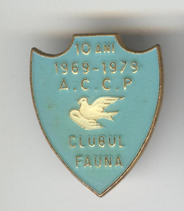Insigna Clubul FAUNA 1969-1979