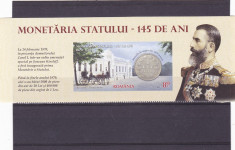 CAROL I ,MONETARIA STATULUI,MARGINE DE COALA,2015,MNH,ROMANIA foto