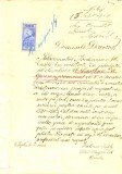 Z371 DOCUMENT VECHI- CERERE SCUTIRE TAXE SCOLARE-ELEVUL MIHAILESCU, BRAILA 1928