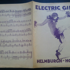 Electric girl/ shimmy fox/ partitura