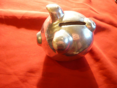 Purcelus -Pusculita , L= 8 cm , argintiu foto