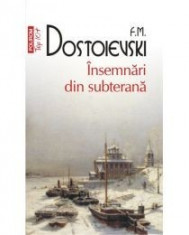 Insemnari din subterana - F. M. Dostoievski foto