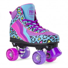 Patine cu rotile Rio Roller Leopard Teal foto