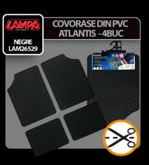 Covorase pvc universale Atlantis 4buc - Negru - CRD-LAM26529 Auto Lux Edition foto