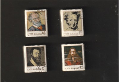 Romania Pachetele de 100 ,serie complecta pictori ,nr lista 776, foto