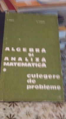 Algebra si Analiza matematica culegere de probleme foto