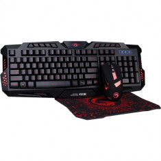 Kit tastatura si mouse Marvo GAMING STARTER KIT 3-IN-1 CM350 USB, iluminata foto