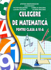 Culegere de matematica pentru clasa a VI-a foto