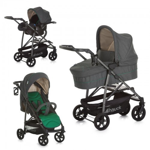 Set Carucior Rapid 4S Plus Trio Set Caviar Emerald foto mare Set Carucior Rapid 4S Plus Trio Set Caviar Emerald foto mare
