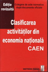 Clasificarea activitatilor din economia nationala.Editie revizuita foto