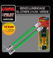 Benzi luminoase El-Stripe 2buc 12V 21cm - Verde - CRD-LAM70386 Auto Lux Edition foto