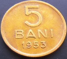 Moneda istorica 5 BANI - ROMANIA, anul 1953 *cod 814 foto