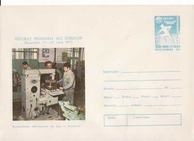 Sport-Campionatele mondiale ale surzilor-Bucuresti 1977-6 plicuri foto