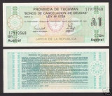 bnk bn Argentina 1 austral 1991 unc prov Tucuman