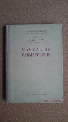 Manual de farmacologie pentru scoli medii-Duminica,Stefanescu 1957 TIRAJ REDUS! foto