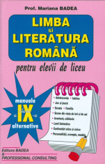 Limba si literatura romana - clasa a IX-a foto