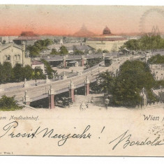 (A) carte postala(ilustrata)-ANGLIA-WIEN 2 -Blick vom Nordbahnhof