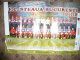 Poster - Steaua Bucuresti -2007-2008 , dim. = 67x48 cm ,color ,cu calendar