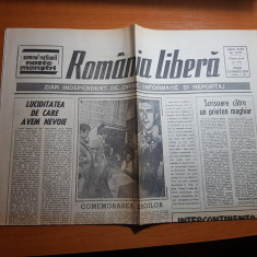 ziarul romania libera 23 martie 1990-conflictul din targu mures - octavian paler