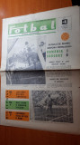 ziarul fotbal 22 iunie 1966-meciul romania-uruguay 1-0,dinamo pitesti