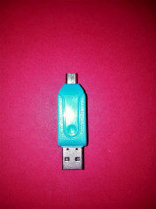 Cititor / Inscriptor De Carduri - Micro SD, SD - Interfata USB / Micro USB foto