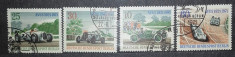 GERMANIA (BERLIN) 1971 - MASINI DE EPOCA, 4 timbre stampilate AC15 foto