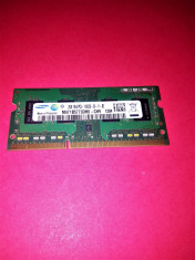 Memorie laptop 2 GB RAM DDR3 Samsung 1Rx8 PC3-10600S-09-11-B2 1333MHz /2GB DDR3 foto