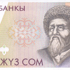 Bancnota Kyrgyzstan 100 Som (1994) - P12 UNC