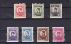 ROMANIA 1943/44 MIHAI TIMBRE FISCALE - POSTALE SERIE MNH foto