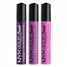 Set De 3 Rujuri Lichide Mate Nyx Professional Makeup Liquid Suede Cream 01 foto