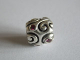 Talisman Pandora din argint 790548CZR-day dream cu zirconiu rosu