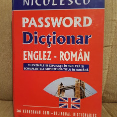 DICTIONAR ENGLEZ-ROMAN (EDITURA NICULESCU)