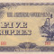 OCUPATIA JAPONEZA IN BURMA 5 rupees 1942 VF+++!!!