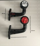 Set 2 Lampi Gabarit Corn LED 90 Grade Mijloc ABS Cauciuc Auto Universal
