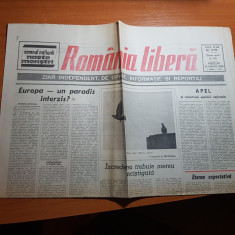 ziarul romania libera 28martie 1990-confruntarea interetnica de la targu mures