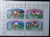 KOREA 1982 - C. M. DE FOTBAL ARGENTINA 1978. BLOC DE 4 STAMPILAT, A24