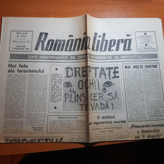ziarul romania libera 7 februarie 1990-dreptate ,ochii plansi cer sa te vada