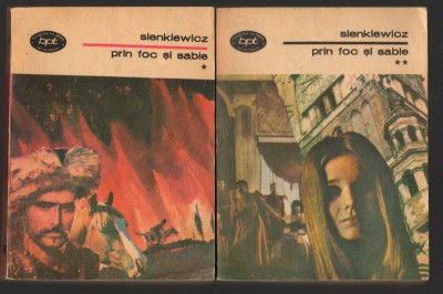 (C8027) PRIN FOC SI SABIE DE HENRYK SIENKIEWICZ, VOL.1,2,3,4 foto