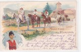 SALUTARI DIN ROMANIA,FURNISORI AI CURTII REGALE, LITHO 1899 ROMANIA.