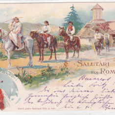 SALUTARI DIN ROMANIA,FURNISORI AI CURTII REGALE, LITHO 1899 ROMANIA.