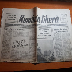 ziarul romania libera 29-30 iulie 1990-art.la sapanta moartea nu mai este vesela