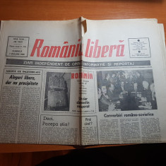 ziarul romania libera 7 ianuarie 1990-convorbiri romano-sovietice,art. revolutie