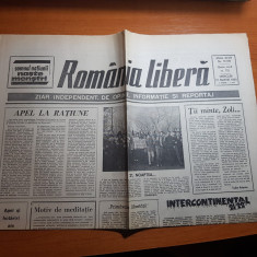 ziarul romania libera 21 martie 1990-art. valea jiului nu crede in lacrimi