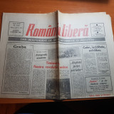 Ziarul romania libera 6 ianuarie 1990-art.revolutie,un cartier disparut:uranus