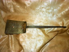 Spatula masiva, alama, bronz, fier, sec 19, colectie, vintage foto