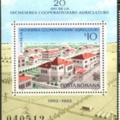 Romania 1982 - ARHITECTURA, AGRICULTURA, colita nestampilata, D30