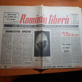 Ziarul romania libera 7 iulie 1990-aproape totul despre ranitii revolutiei