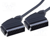 Cablu scart - scart / Cablu A/V SCART Tata - SCART Tata - 1,5 M / euroscart, Cabluri SCART