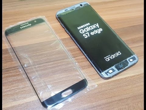 Geam Samsung Galaxy S7 edge G935 albastru nou